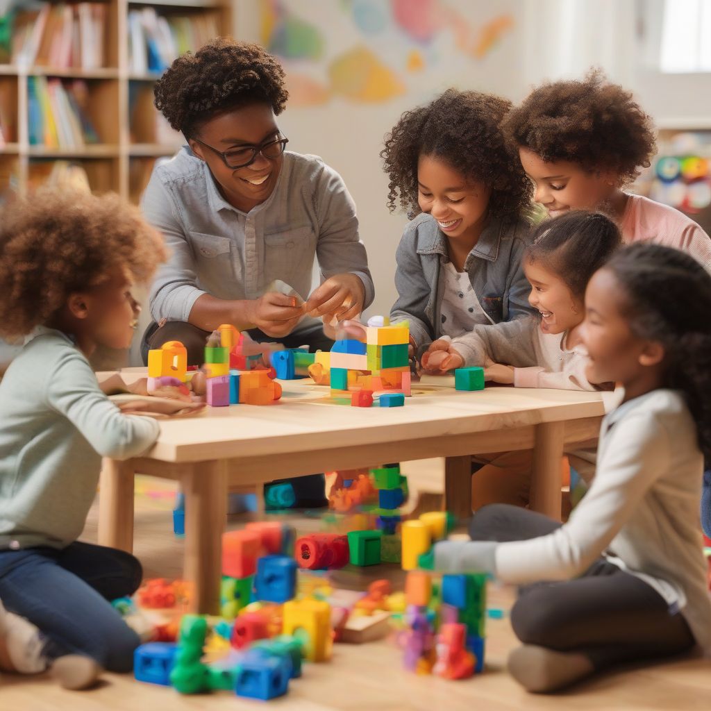 Children Engaging in Hands-On Learning Activity